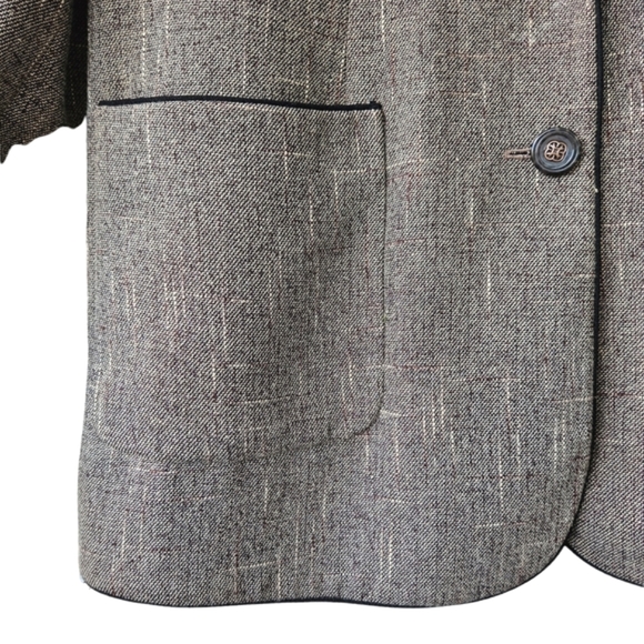 Vintage dress jacket blazer silk blend euro size 44 - Picture 4 of 14